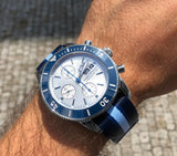  Shop Authentic Breitling Superocean Heritage Chronograph 44 Ocean Conservancy Silver Dial Two Tone NATO Strap Watch for Men - A133131A1G1W1 - Luxxuri