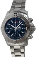  Shop Authentic Breitling Super Avenger Chronograph 48 Black Dial Silver Steel Strap Watch for Men - A13375101B1A1 - Luxxuri