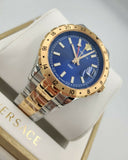  Shop Authentic Versace Hellenyium GMT Blue Dial Two Tone Steel Strap Watch for Men - V11060017 - Luxxuri