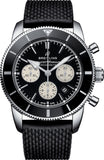  Shop Authentic Breitling Superocean Heritage B01 Chronograph 44 Black Dial Black Mesh Bracelet Watch for Men - AB0162121B1S1 - Luxxuri