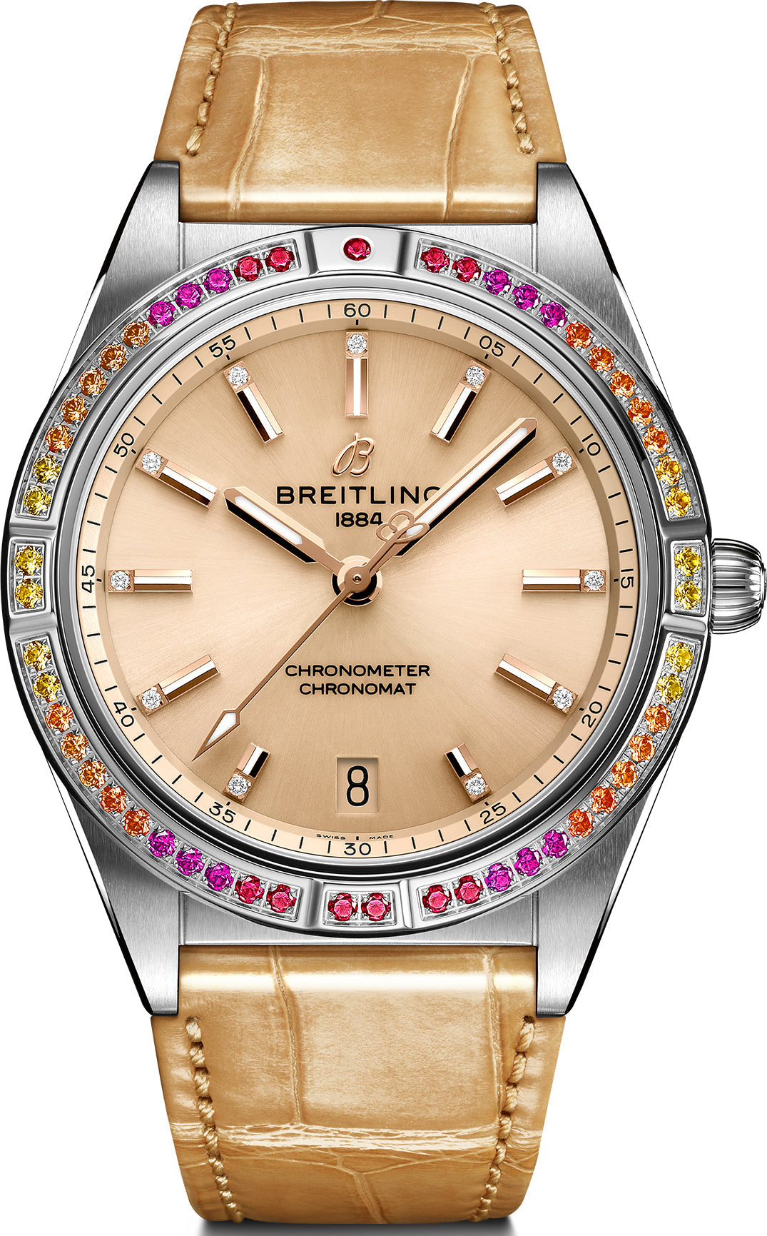  Shop Authentic Breitling Chronomat Automatic 36 South Sea Brown Dial Brown Leather Strap Watch for Women - A10380611A1P1 - Luxxuri