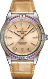  Shop Authentic Breitling Chronomat Automatic 36 South Sea Brown Dial Brown Leather Strap Watch for Women - A10380611A1P1 - Luxxuri