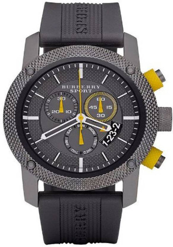  Shop Authentic Burberry Sport Endurance Chronograph Grey Dial Grey Rubber Strap Watch for Men - BU7713 - Luxxuri
