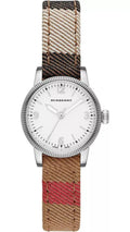  Shop Authentic Burberry Utilitarian White Dial Multicolor Leather Strap Watch for Women - BU7863 - Luxxuri