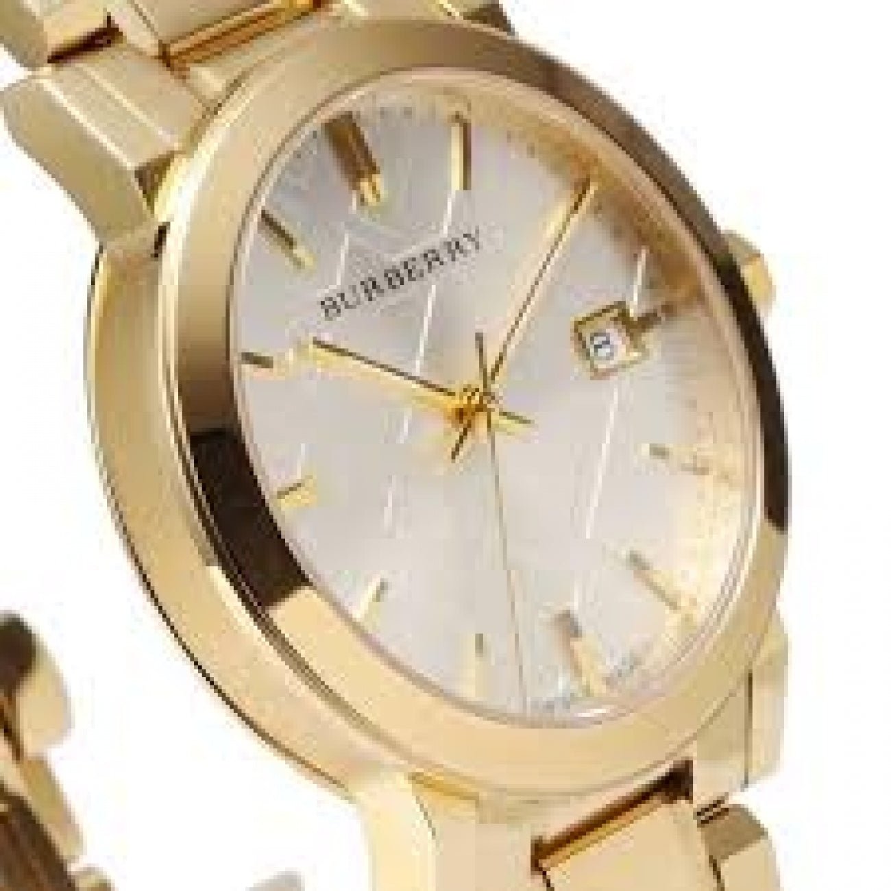  Shop Authentic Burberry The City Silver Dial Gold Steel Strap Unisex Watch - BU9003 - Luxxuri