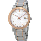  Shop Authentic Burberry The City White Dial Two Tone Steel Strap Watch for Women - BU9006 - Luxxuri