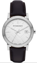  Shop Authentic Burberry The City White Dial Black Leather Strap Watch for Men - BU9008 - Luxxuri