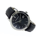  Shop Authentic Burberry The City Black Dial Black Leather Strap Watch for Men - BU9009 - Luxxuri