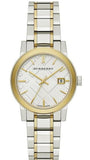  Shop Authentic Burberry The City White Dial Two Tone Steel Strap Watch for Women - BU9115 - Luxxuri