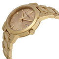  Shop Authentic Burberry The City Gold Dial Gold Steel Strap Watch for Women - BU9134 - Luxxuri