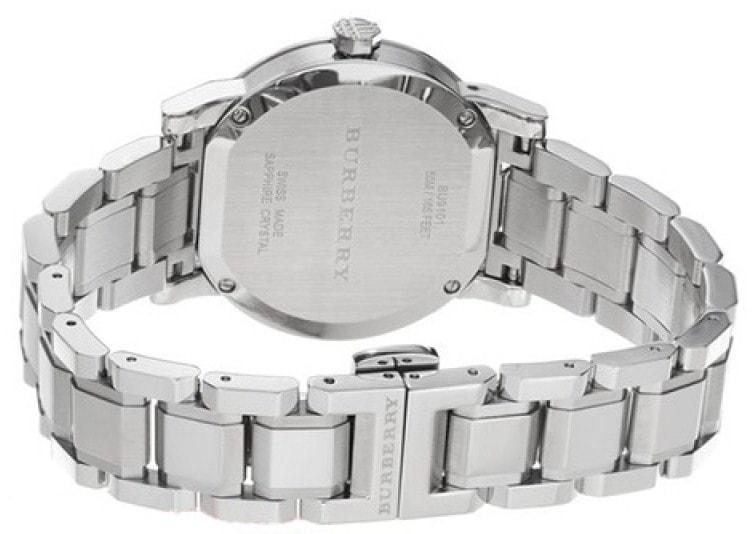  Shop Authentic Burberry The City Diamonds Silver Dial Silver Steel Strap Watch for Women - BU9220 - Luxxuri