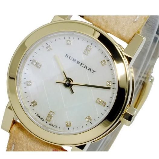  Shop Authentic Burberry The City Diamonds Mother of Pearl Dial Brown Leather Strap Watch for Women - BU9226 - Luxxuri