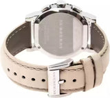  Shop Authentic Burberry The City Chronograph Rose Gold Dial Beige Leather Strap Watch For Women - BU9702 - Luxxuri