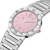  Shop Authentic Bvlgari Bvlgari Bvlgari Quartz Pink Dial Silver Steel Strap Watch for Women - BVLGARI103711 - Luxxuri