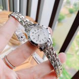  Shop Authentic Bulova Classic Diamonds Silver Dial Silver Steel Strap Watch for Women - 96P121 - Luxxuri