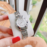  Shop Authentic Bulova Classic Diamonds Silver Dial Silver Steel Strap Watch for Women - 96P121 - Luxxuri