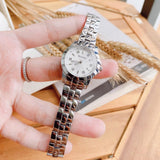  Shop Authentic Bulova Classic Diamonds Silver Dial Silver Steel Strap Watch for Women - 96P121 - Luxxuri