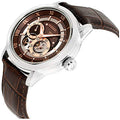  Shop Authentic Bulova Classic Skeleton Automatic Brown Dial Brown Leather Strap Watch for Men - 96A120 - Luxxuri