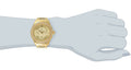 Bulova Multi Function Gold Dial Gold Steel Strap Watch for Women - 97N102