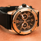  Shop Authentic Bulova Marine Star Chronograph Black Dial Black Rubber Strap Watch for Men - 98B104 - Luxxuri