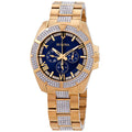 Shop Authentic Bulova Crystal Collection Blue Dial Gold Steel Strap Watch for Men - 98C128 - Luxxuri