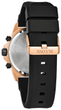  Shop Authentic Bulova Marine Star Chronograph Black Dial Black Rubber Strap Watch for Men - 98B104 - Luxxuri