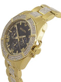  Shop Authentic Bulova Crystal Collection Blue Dial Gold Steel Strap Watch for Men - 98C128 - Luxxuri