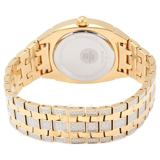  Shop Authentic Bulova Phantom Crystal Silver Dial Two Tone Steel Strap Watch for Men - 98B323 - Luxxuri