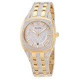  Shop Authentic Bulova Phantom Crystal Silver Dial Two Tone Steel Strap Watch for Men - 98B323 - Luxxuri