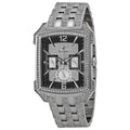  Shop Authentic Bulova Crystal Collection Black Dial Silver Steel Strap Watch for Men - 98C108 - Luxxuri