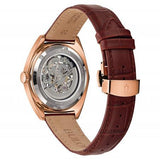  Shop Authentic Fossil Townsman Automatic Skeleton White Dial Brown Leather Strap Watch for Men - ME3078 - Luxxuri