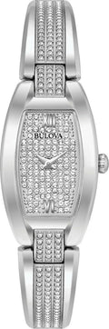  Shop Authentic Bulova Crystal Collection Silver Dial Silver Steel Strap Watch for Women - 96L235 - Luxxuri