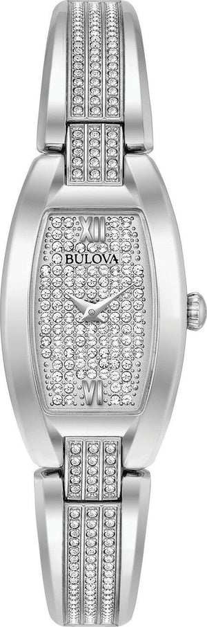  Shop Authentic Bulova Crystal Collection Silver Dial Silver Steel Strap Watch for Women - 96L235 - Luxxuri