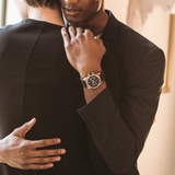  Shop Authentic Bulova Marine Star Chronograph Black Dial Black Rubber Strap Watch for Men - 98B104 - Luxxuri