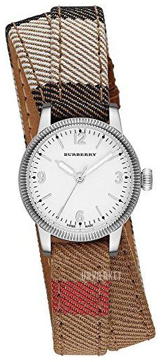  Shop Authentic Burberry Utilitarian White Dial Multicolor Leather Strap Watch for Women - BU7849 - Luxxuri