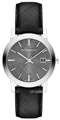  Shop Authentic Burberry Heritage Grey Dial Black Leather Strap Watch for Men - BU9024 - Luxxuri