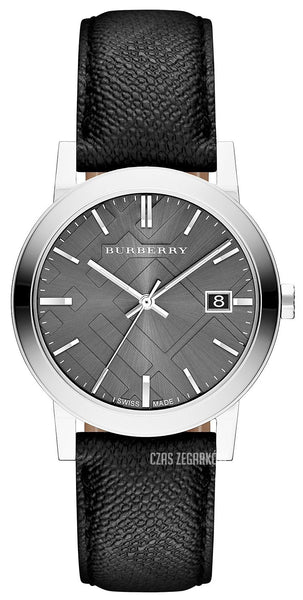  Shop Authentic Burberry Heritage Grey Dial Black Leather Strap Watch for Men - BU9024 - Luxxuri