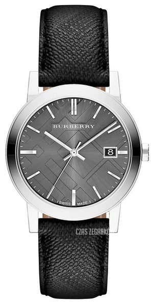  Shop Authentic Burberry Heritage Grey Dial Black Leather Strap Watch for Men - BU9024 - Luxxuri