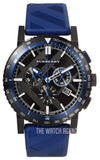  Shop Authentic Burberry The City Sport Chronograph Black Dial Blue Rubber Strap Watch For Men - BU9807 - Luxxuri