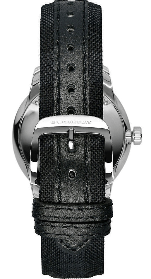  Shop Authentic Burberry Classic Round Cream Dial Black Leather Strap Watch for Men - BU10008 - Luxxuri