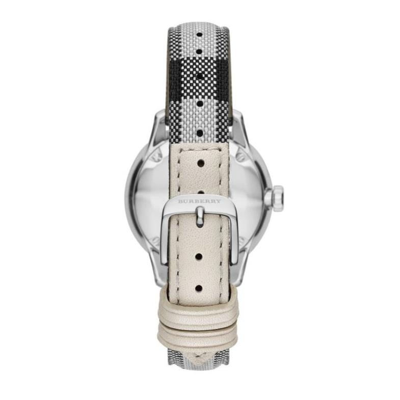  Shop Authentic Burberry Classic Stone Silver Dial Horseberry Black Leather Strap Watch for Women - BU10103 - Luxxuri