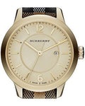  Shop Authentic Burberry Classic Champagne Gold Dial Horseferry Leather Strap Watch for Women - BU10104 - Luxxuri