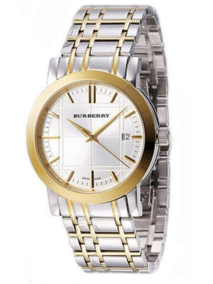  Shop Authentic Burberry Heritage White Dial Two Tone Stainless Steel Strap Watch for Men - BU1358 - Luxxuri