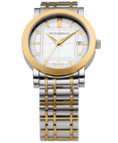  Shop Authentic Burberry Heritage White Dial Two Tone Stainless Steel Strap Watch for Men - BU1358 - Luxxuri