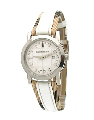  Shop Authentic Burberry Heritage Nova Heritage White Dial Leather Strap Watch for Women - BU1395 - Luxxuri