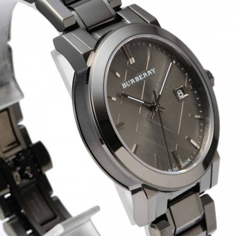  Shop Authentic Burberry The City Grey Dial Gunmetal Steel Strap Watch for Men - BU9007 - Luxxuri