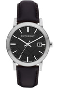  Shop Authentic Burberry The City Black Dial Black Leather Strap Watch for Men - BU9009 - Luxxuri