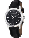  Shop Authentic Burberry The City Black Dial Black Leather Strap Watch for Men - BU9009 - Luxxuri
