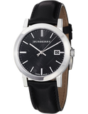  Shop Authentic Burberry The City Black Dial Black Leather Strap Watch for Men - BU9009 - Luxxuri