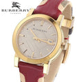  Shop Authentic Burberry The City Gold Dial Orange Leather Strap Watch for Women - BU9017 - Luxxuri